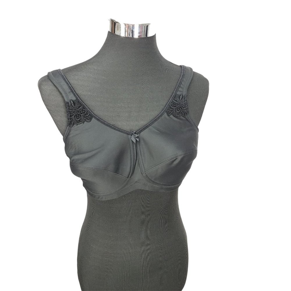 Amoena Black Kelly‎ Size 36C Mastectomy Bra